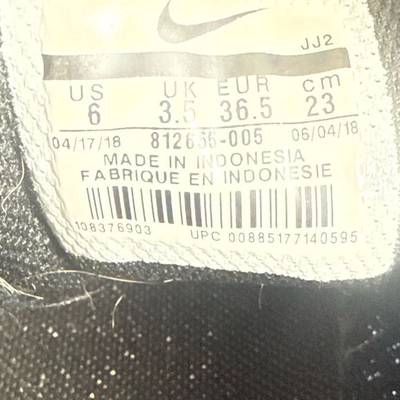 Nike Womens Tanjun 812655-005 Black Running Shoes Sneakers Size 6 - Picture 10 of 10